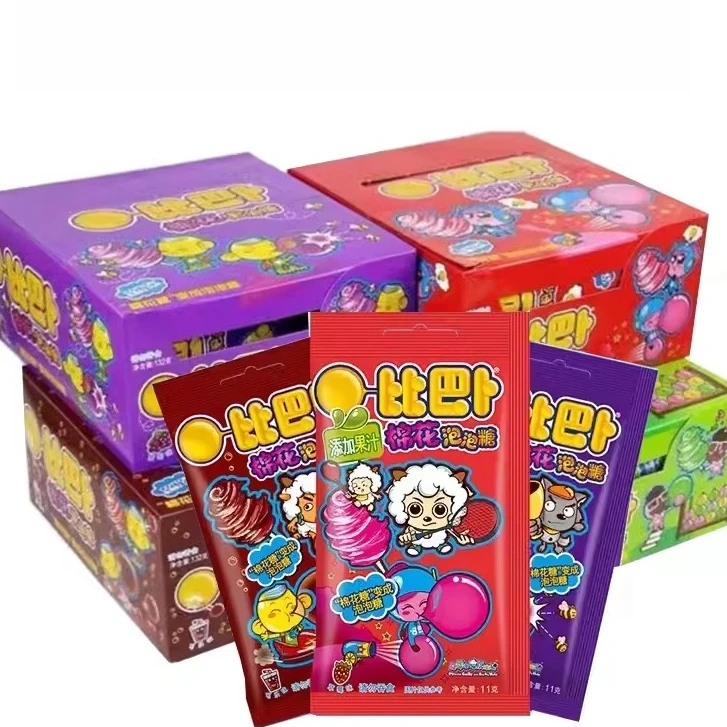 阿尔卑斯比巴卜棉花泡泡糖11g袋装果汁儿棉花泡泡糖儿时回忆