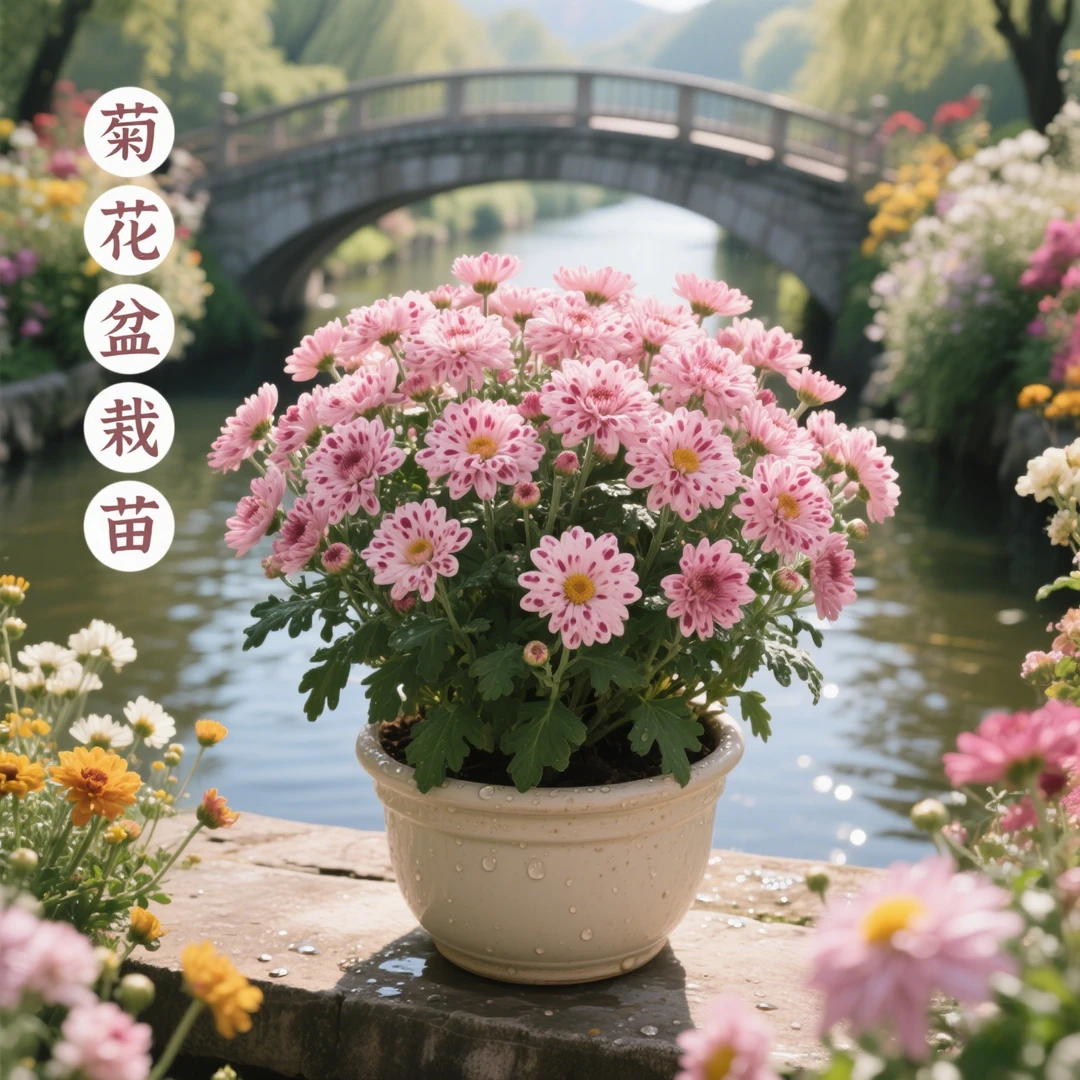 四季开花荷兰菊进口菊花苗耐寒易活四季开花盆栽室内外阳台绿植物