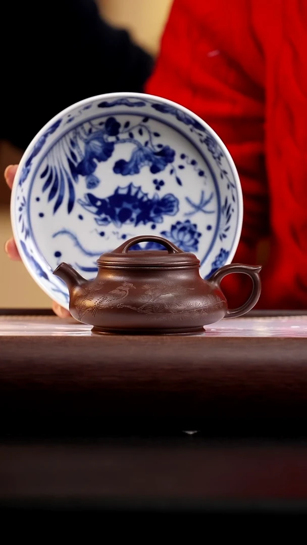 茶壶紫砂底槽清颂金