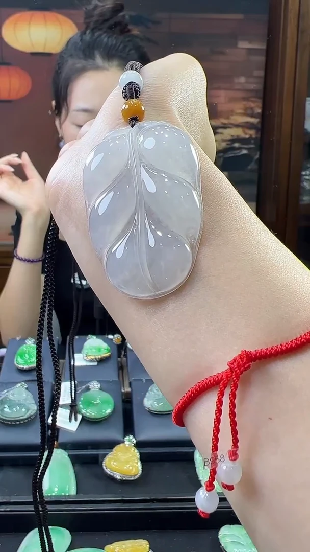 未镶嵌挂件翡翠叶子