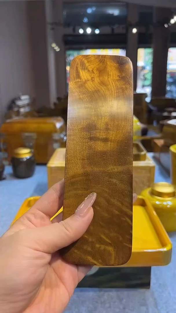 乌木类家具金丝楠木小茶托