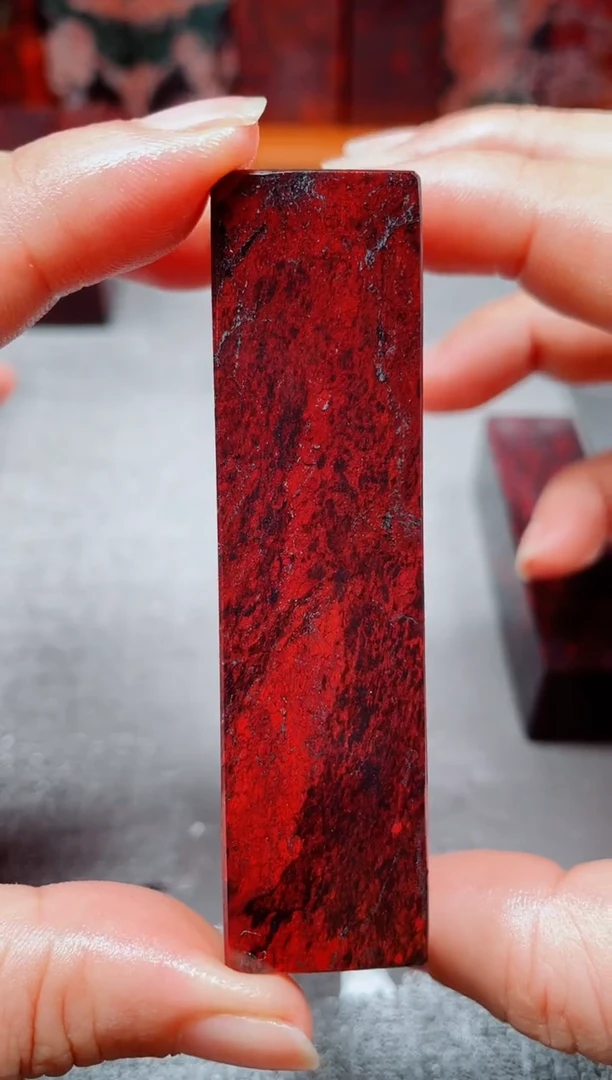 玉桂林鸡血玉素章--29