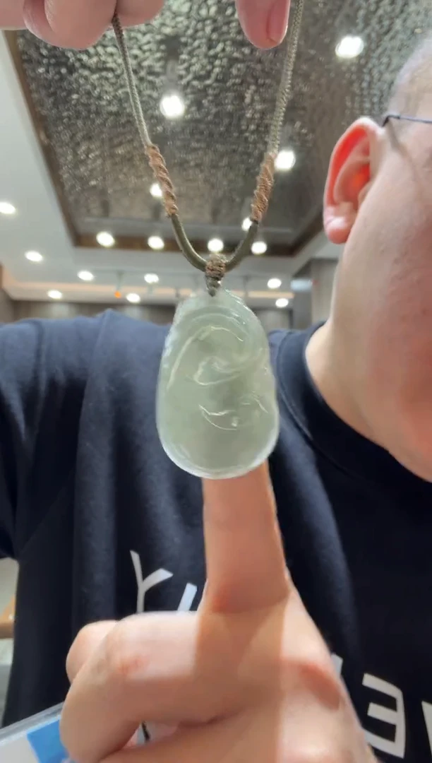 未镶嵌挂件翡翠A货翡翠多样性一件LD深油绿如意