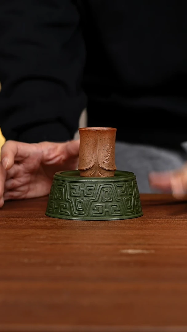 茶壶紫砂竹韵杯大