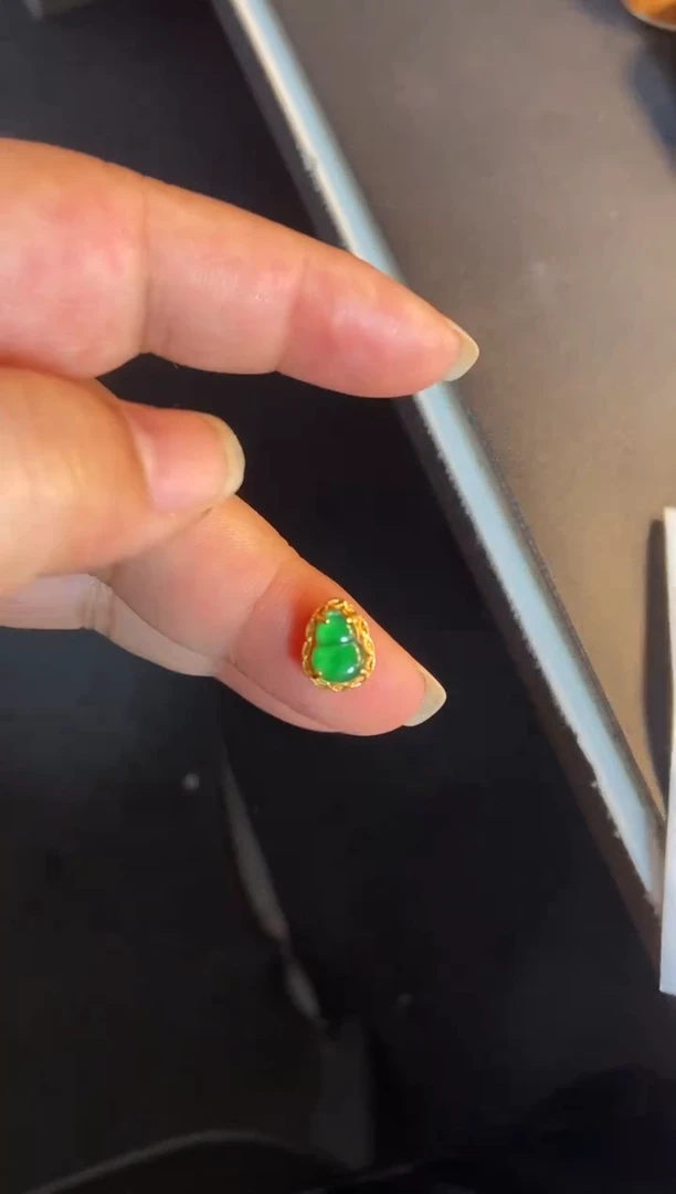 吊坠(不含链)银S925镶嵌翡翠1