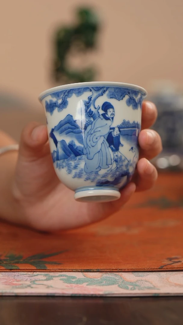 天心雅器羲之爱鹅闻香杯