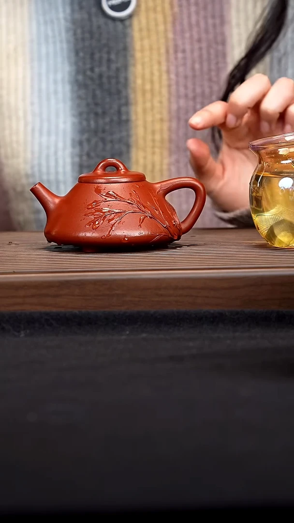 【闪购商品】全手朱泥石瓢 一物见春