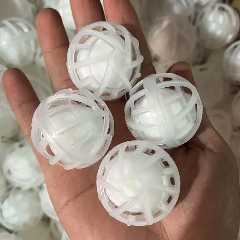 5s毛球鱼缸过滤材料毛球培菌硝化水魔球旋转球过滤球