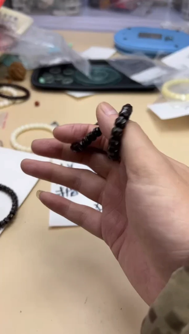 【闪购商品】椰蒂手串020102 椰蒂干磨手工雕刻单圈