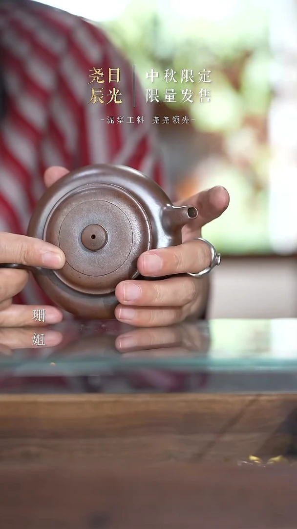 紫砂茶壶柴烧 微虚（刻底）