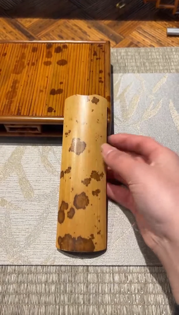 【闪购商品】扇子湘妃竹茶则麻栗坡