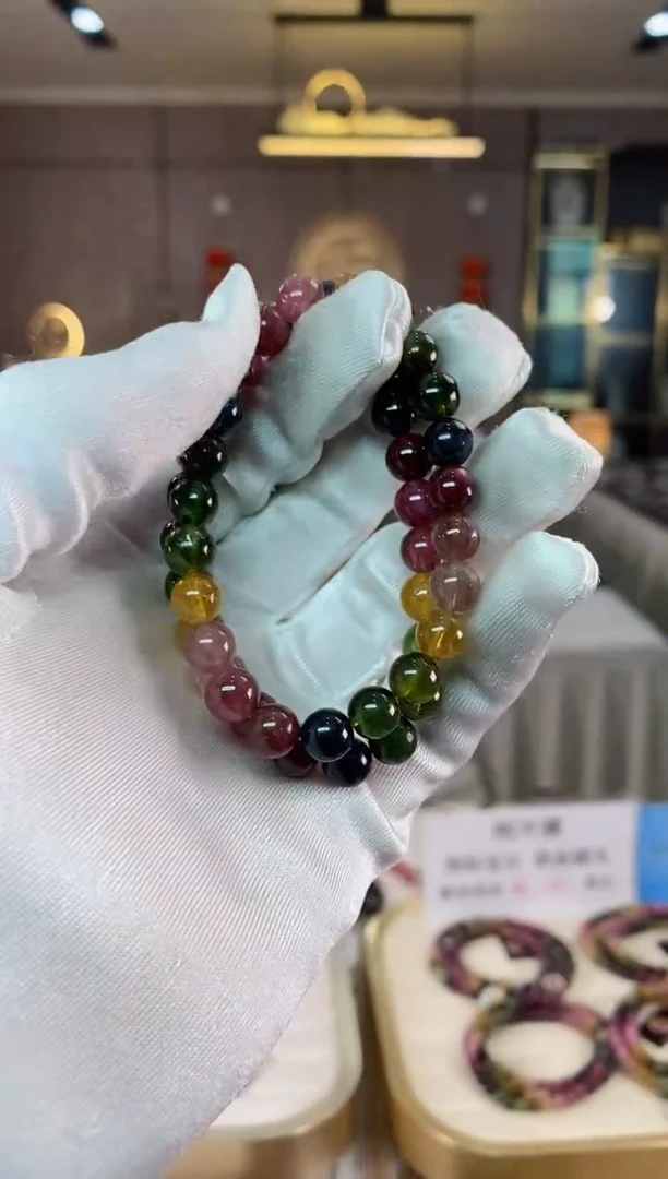 【闪购商品】碧玺单圈手串8mm+未镶嵌（多样性发一条）xion