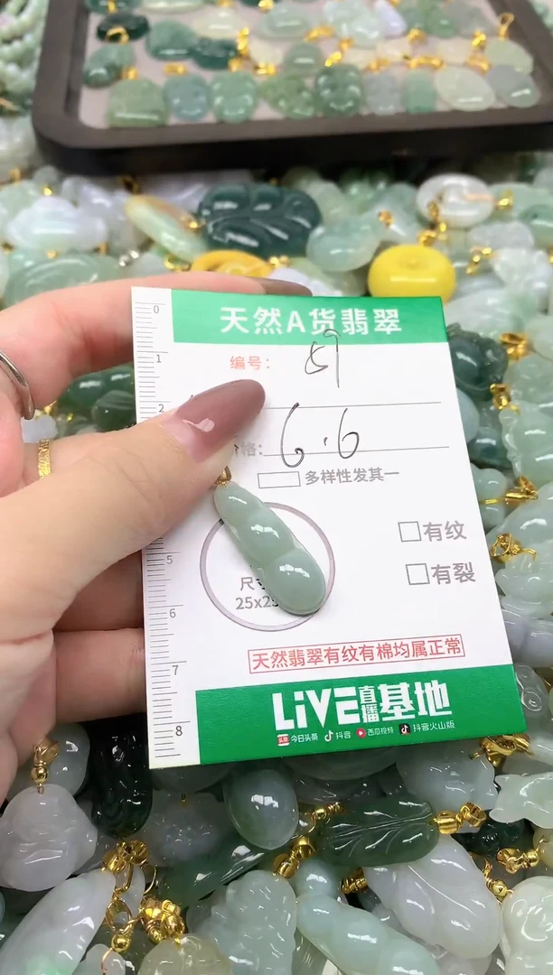 颈饰未镶嵌翡翠纯天然缅甸A货翡翠-59