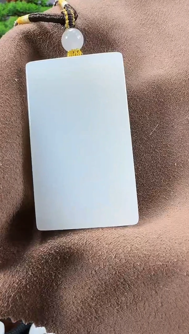 吊坠(赠链)未镶嵌和田玉无事牌Z57多样性发货发其一