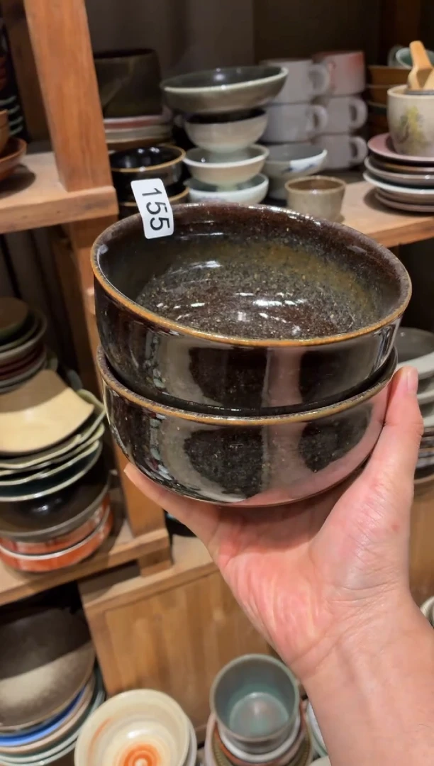 瓷片?***七155松木手工钵碗2个