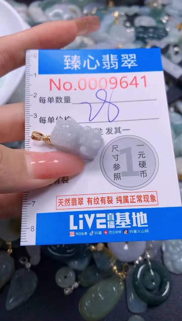 翡翠未镶嵌颈饰9641