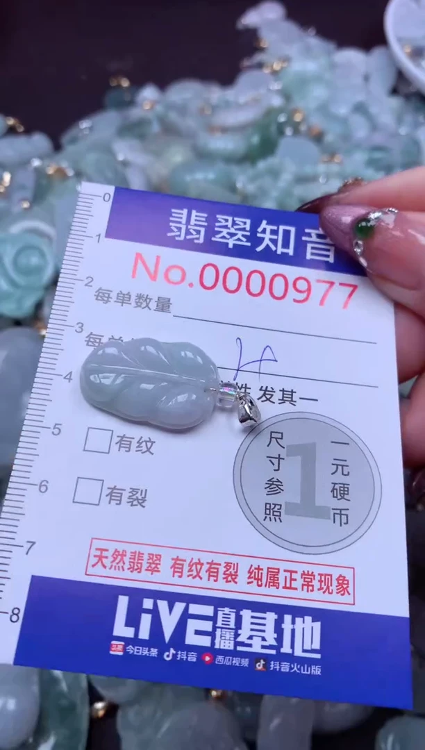 吊坠(不含链)未镶嵌翡翠977