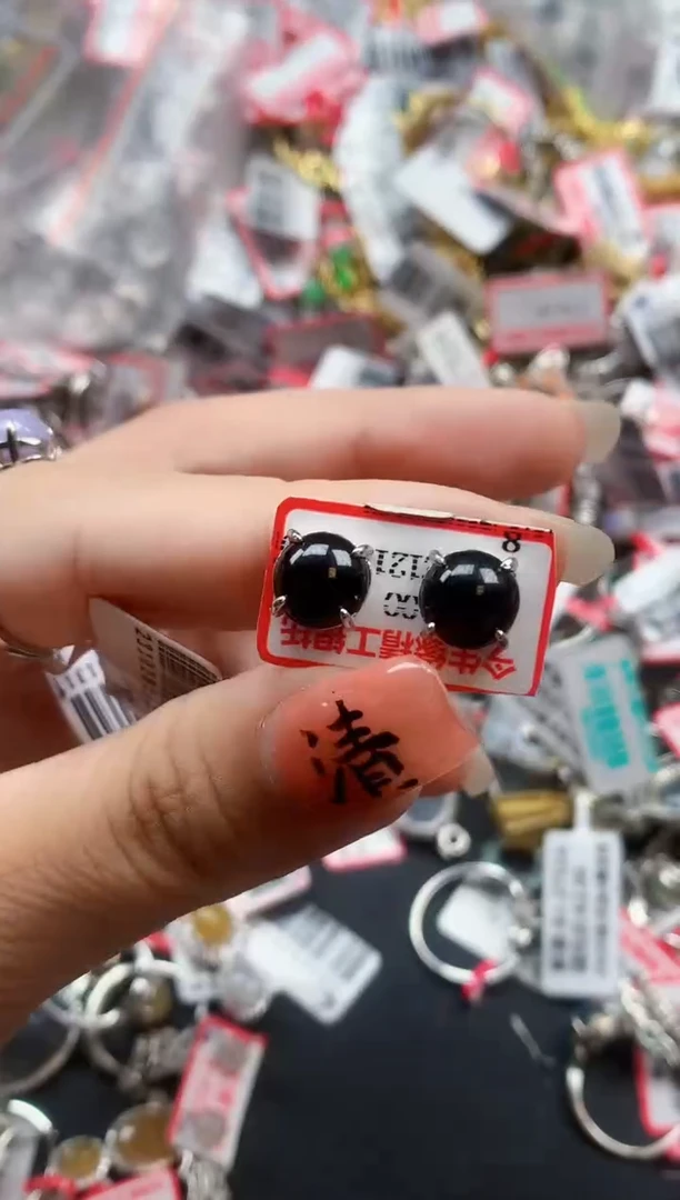 银S925镶嵌戒指翡翠天然A货缅甸翡翠