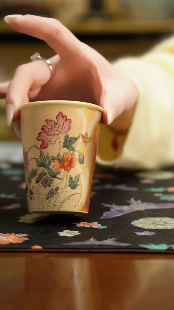 杯景德镇陶瓷杯碗柴烧多人