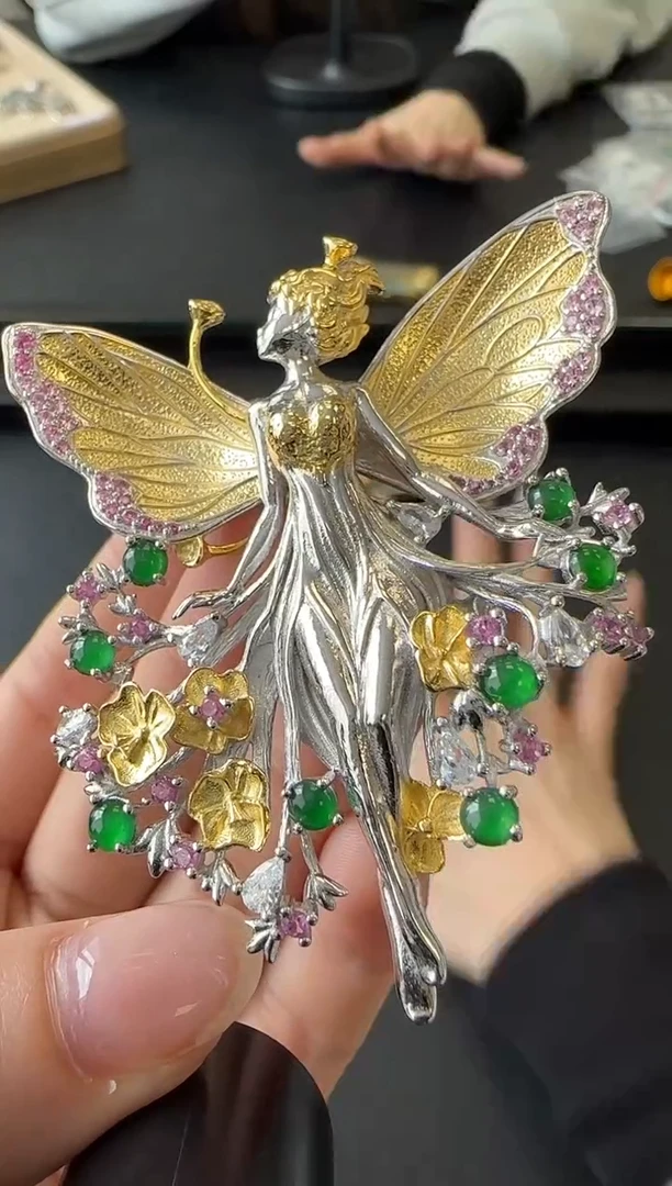 【闪购商品】翡翠吊坠(不含链)银S925镶嵌没有鉴赏期