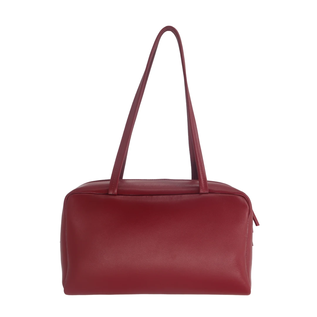 【刘金牙品牌推荐】轻奢真皮简约手提女包单肩腋下包G132