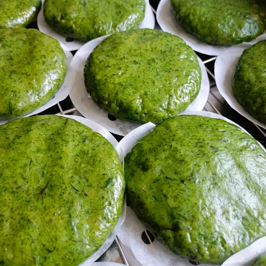 蒿子粑粑40g/12个糯米艾草粗粮营养健康学生儿童营养早餐半成品