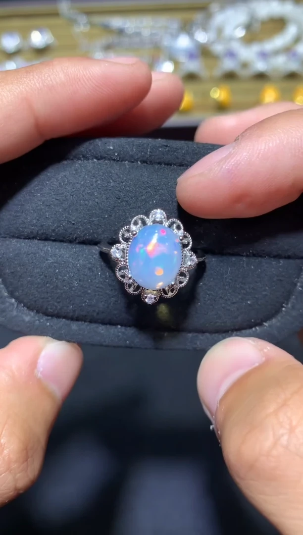 未镶嵌欧泊戒指F65【多样性发其一】