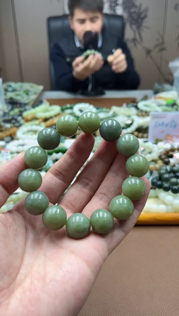 未镶嵌手串和田玉青黄口16