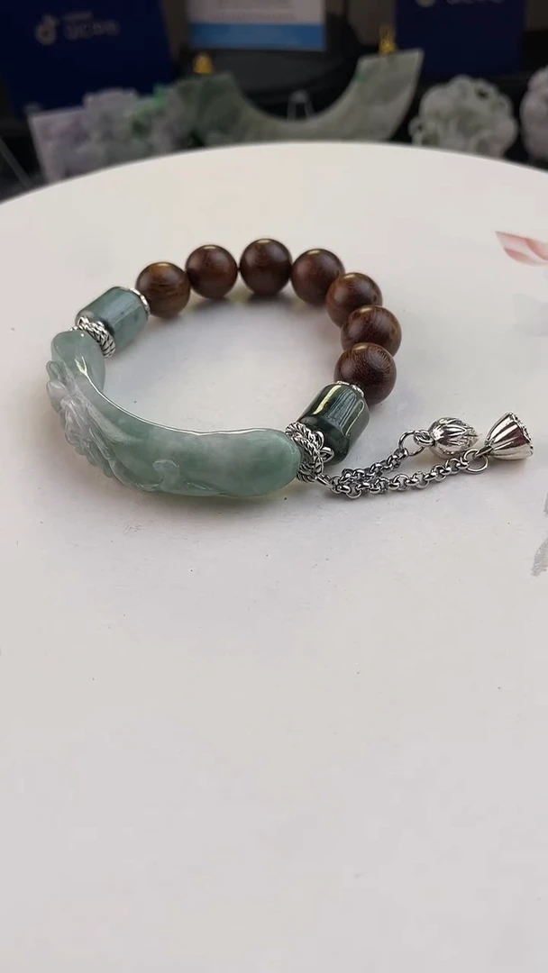 未镶嵌手链翡翠手工定制默认微瑕主播介绍为准