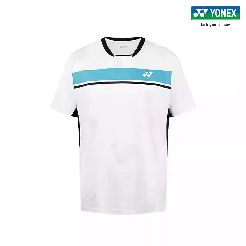 yy羽毛球服运动服男装T恤上衣比赛训练短袖110205BCR