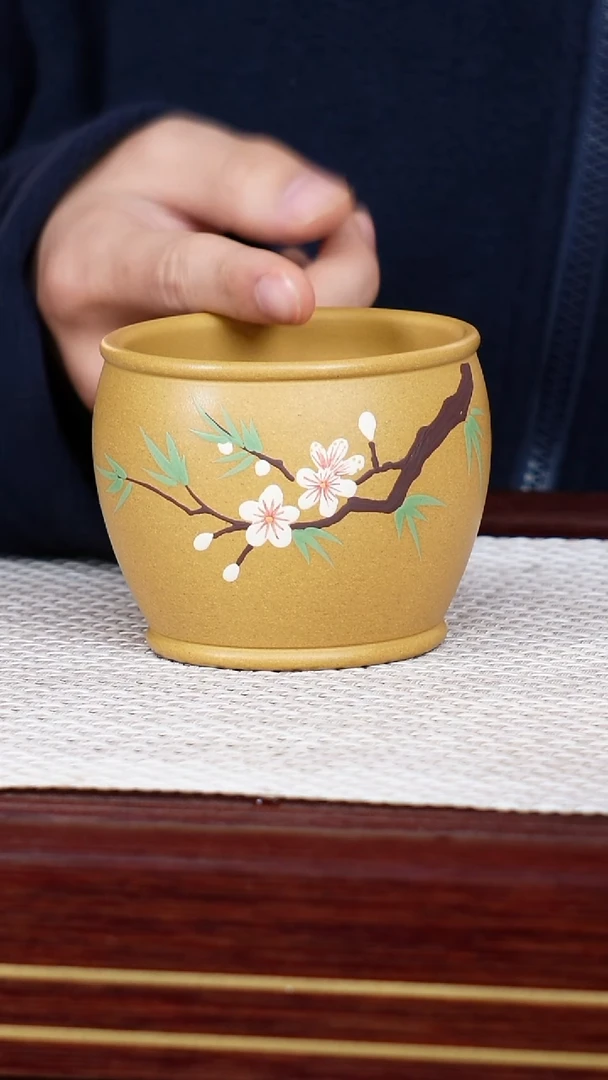 茶杯紫砂宜兴原矿紫砂 手工制作