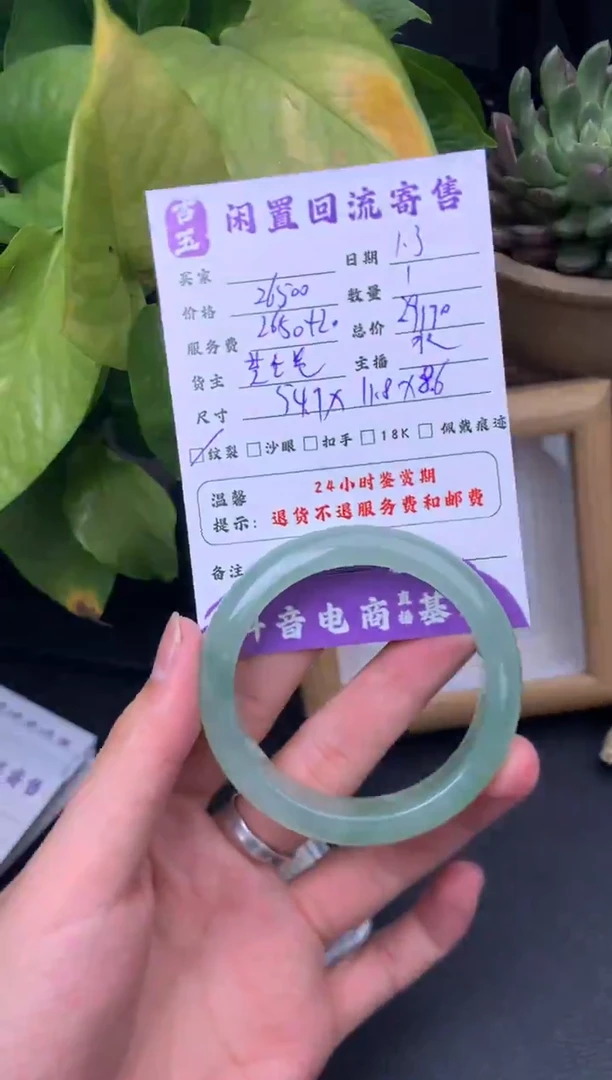 未镶嵌手镯翡翠手镯