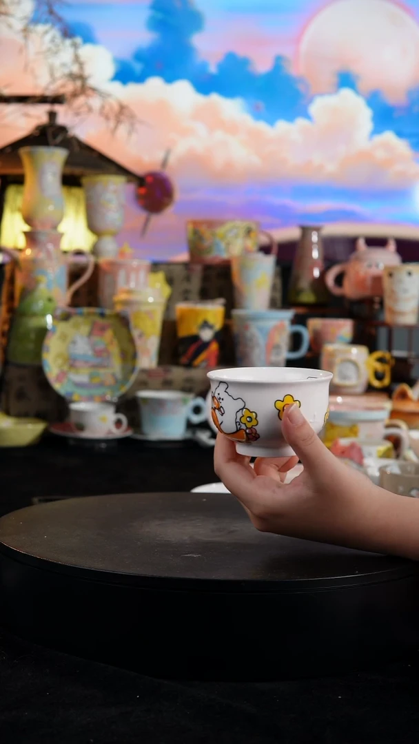 陶瓷便携款手工手绘景德镇陶瓷