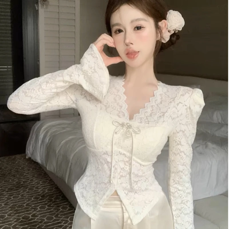 2025清仓款蕾丝上衣