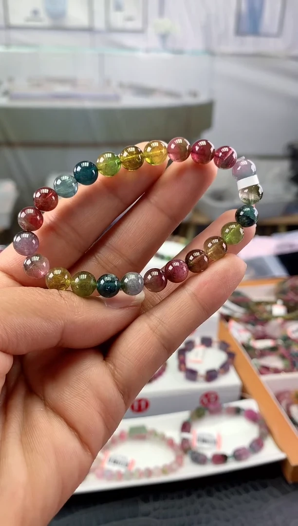 未镶嵌手串碧玺多样性发一条