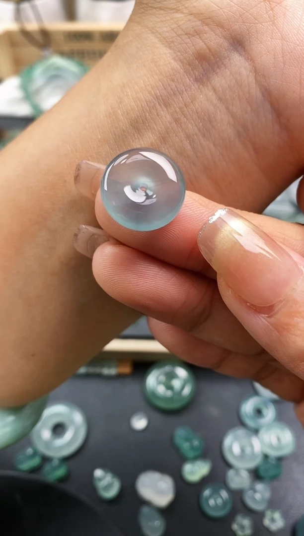 裸石翡翠兔*弟平安扣  买断   定向 兔八弟