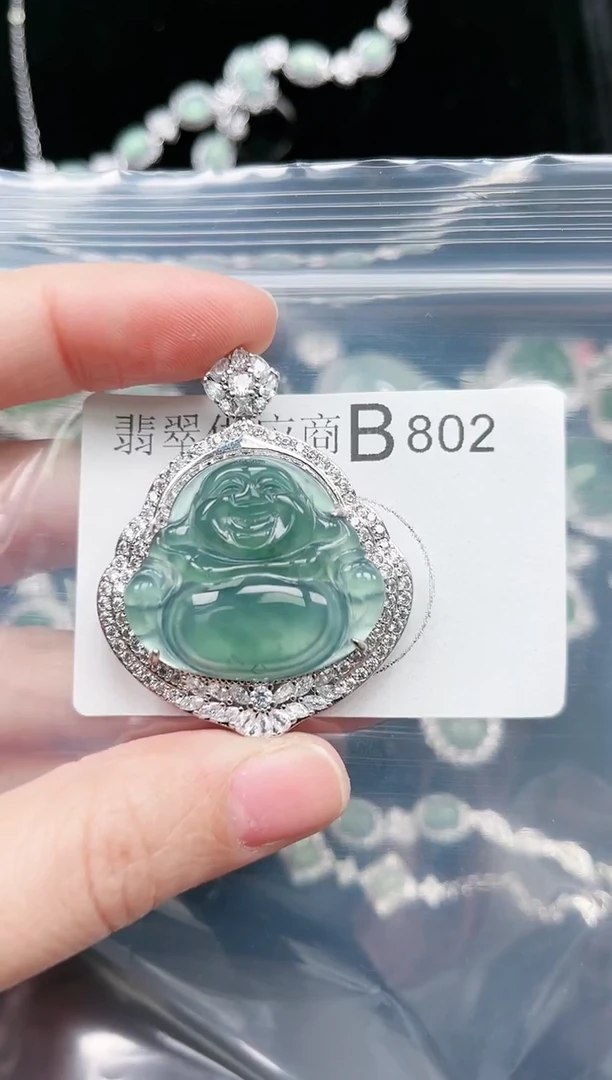 【闪购商品】翡翠颈饰未镶嵌802赠皮绳