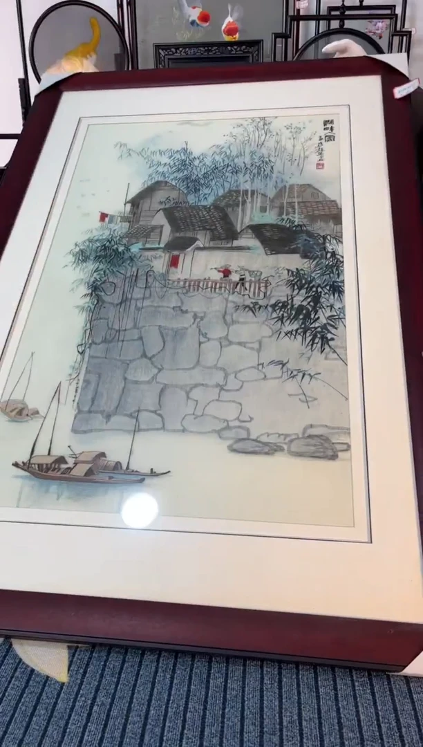 刺绣纯手工刺绣摆件