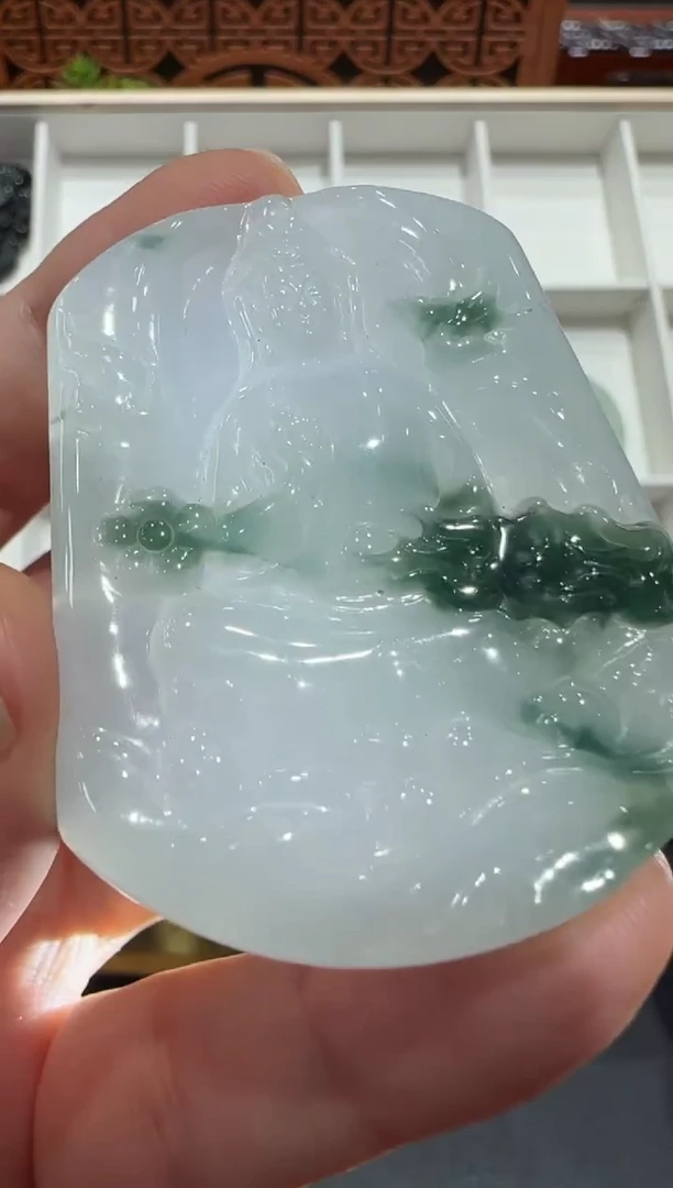 未镶嵌挂件翡翠A货翡翠多样性孤品