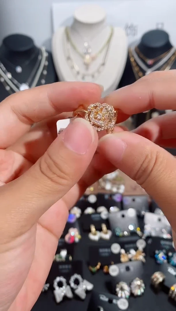 铜合金无925银戒指7242