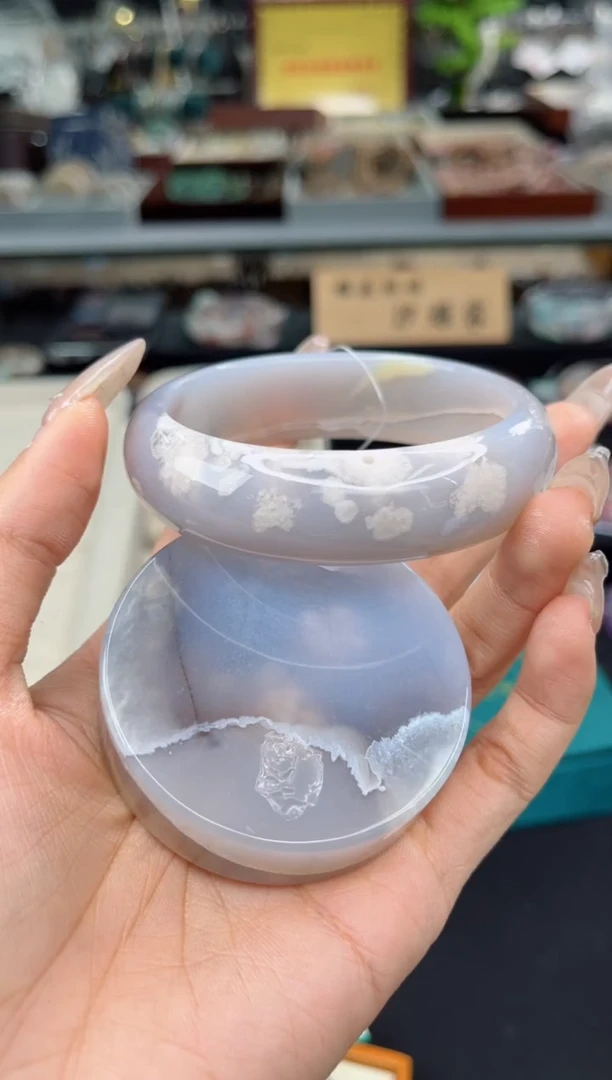 【闪购商品】石英质玉手镯未镶嵌60圈口（赠品镯心）3539356