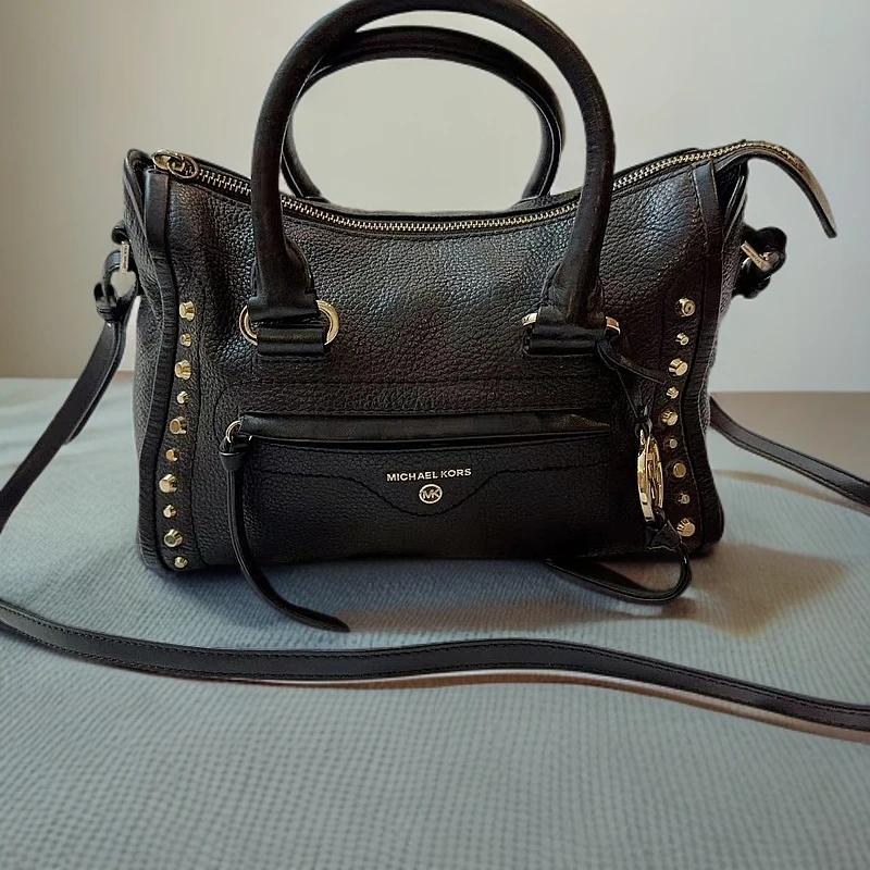 95新 MICHAELKORS/迈克高仕 黑色波士顿单肩斜挎包 1219 4835