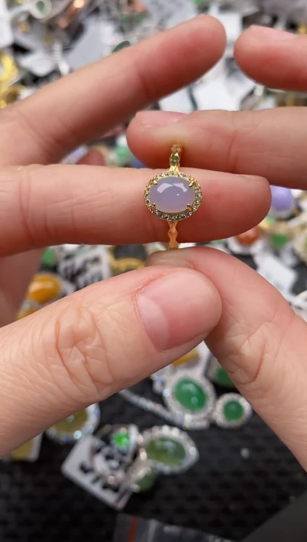 银S925镶嵌戒指翡翠777                  1