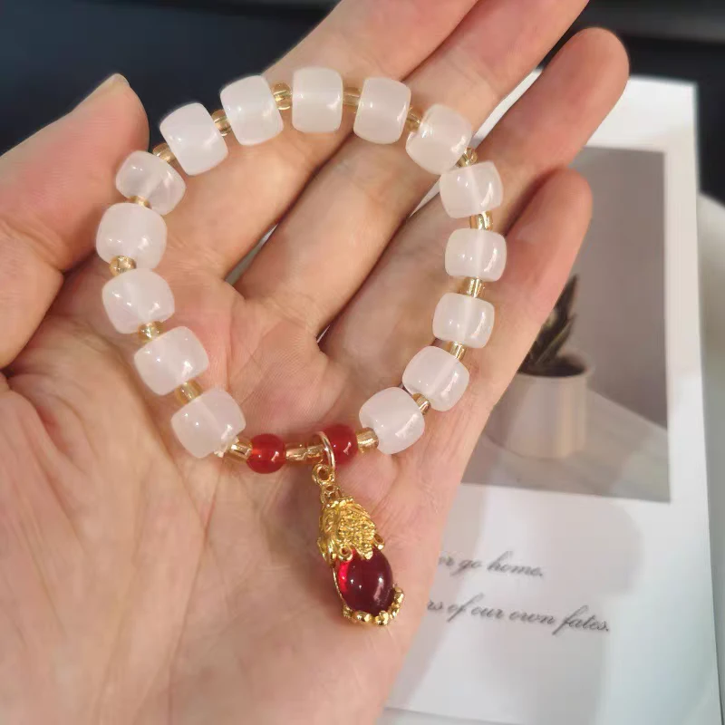 手串 手串GW0176 貔貅吊坠 白色单圈