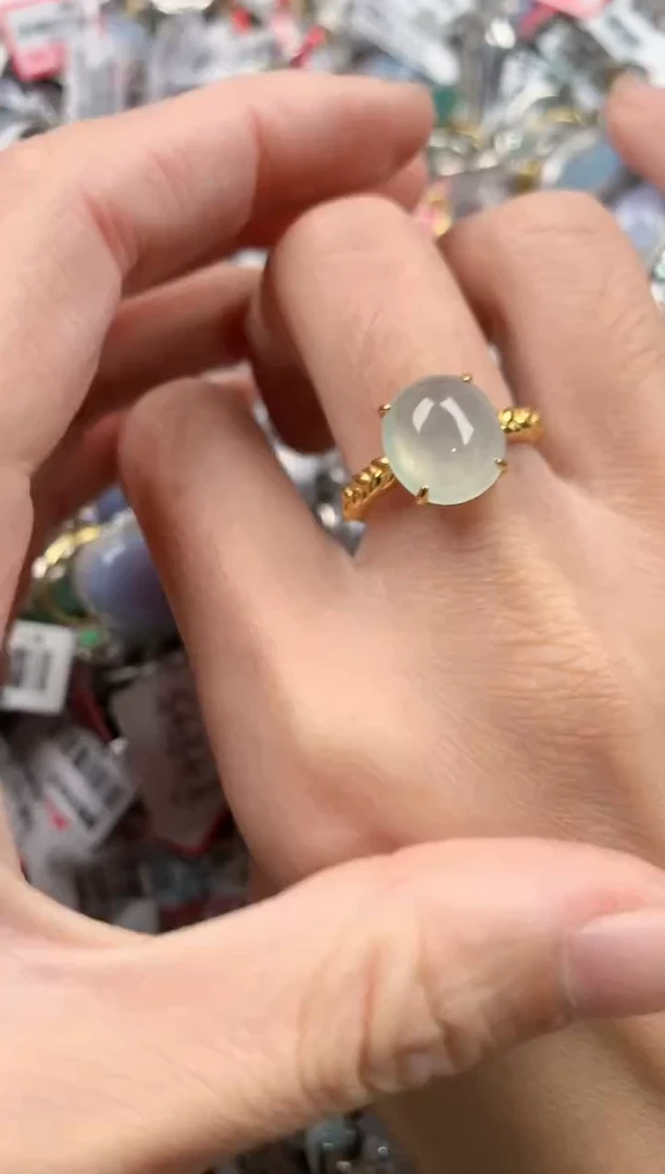 银S925镶嵌戒指翡翠11             3