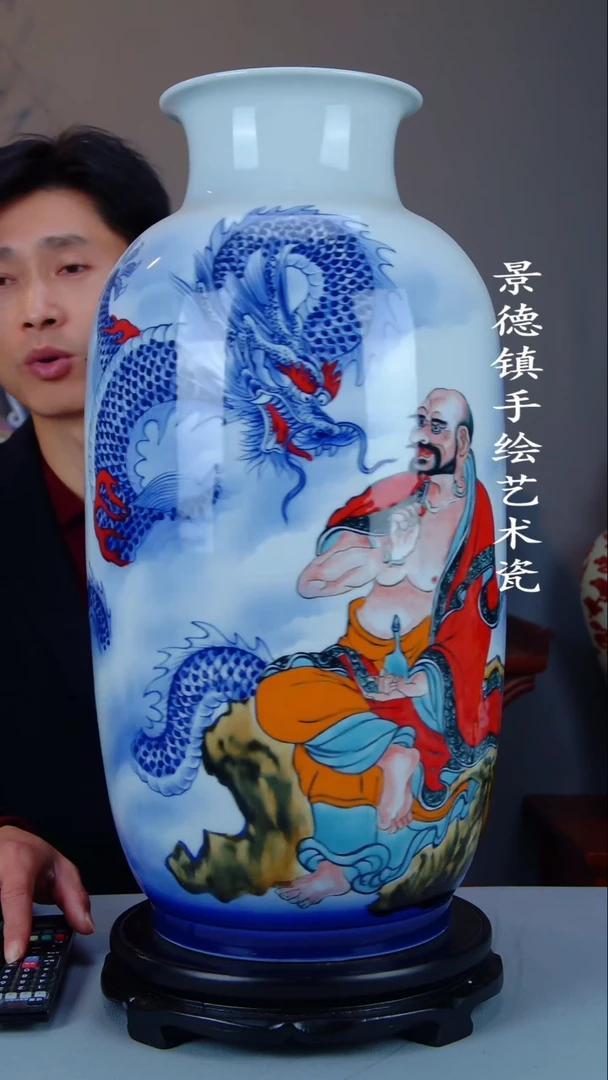 摆件陶瓷景德镇手工手绘陶瓷摆件52