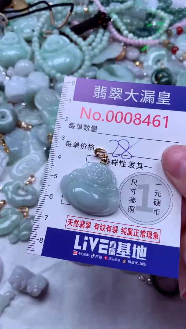 吊坠(不含链)未镶嵌翡翠8461