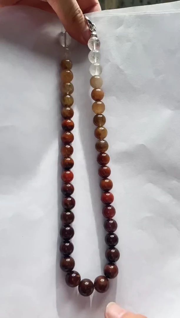 项链未镶嵌水晶兔毛美拉德项链