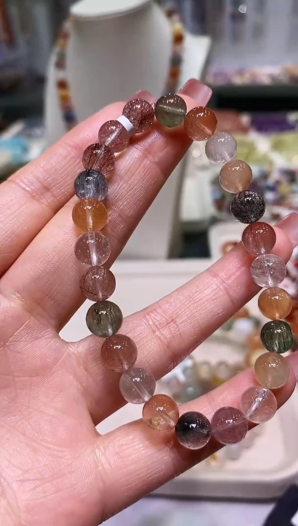 未镶嵌手链水晶多样性发其一兔毛8+