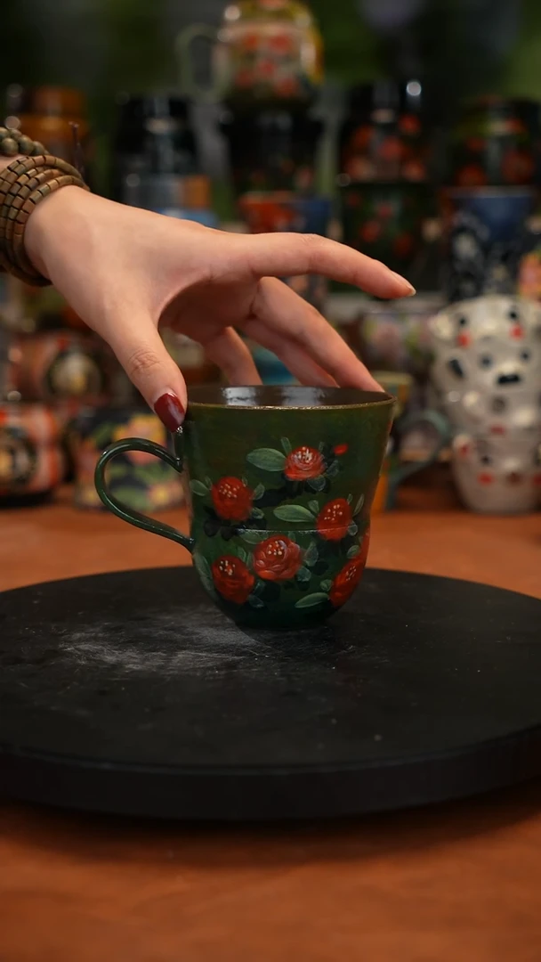 油画手 绘釉下彩